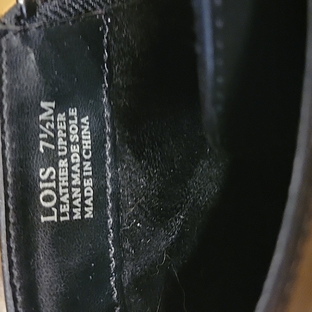 Halston Heritage Black Lois Combat Boots 7.5 - Picture 8 of 9